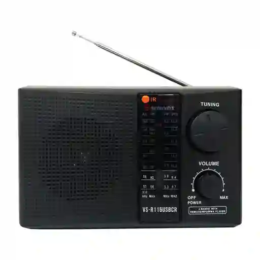 Sonivox Radio Portatilvs-R116 Usb Sd 4 Bandas Am Fm Sw1 Sw2