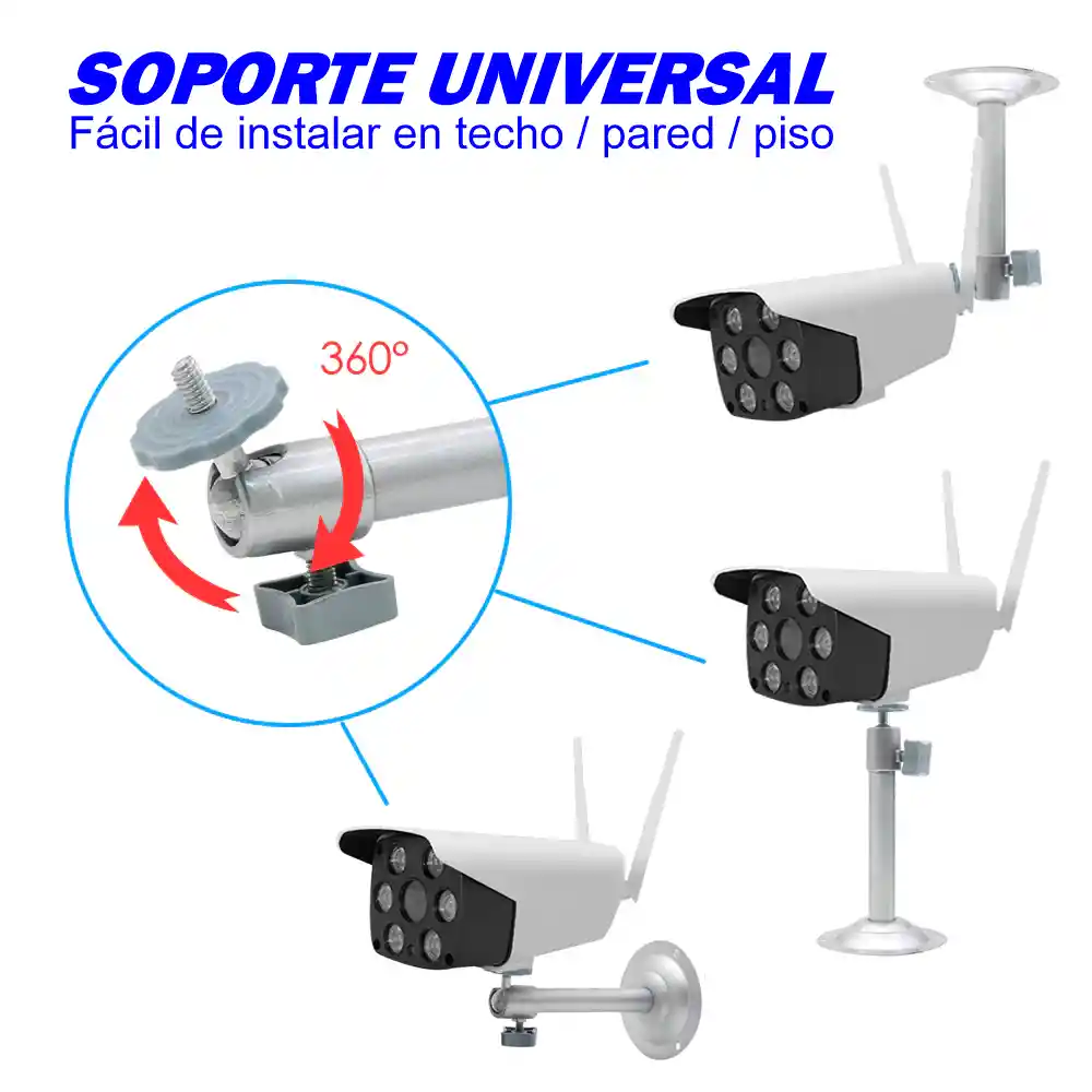 Cámara De Seguridad Ip Wifi Inalambrica 1080p Exteriores K6