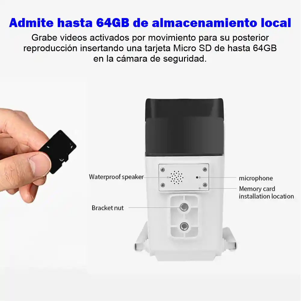 Cámara De Seguridad Ip Wifi Inalambrica 1080p Exteriores K6