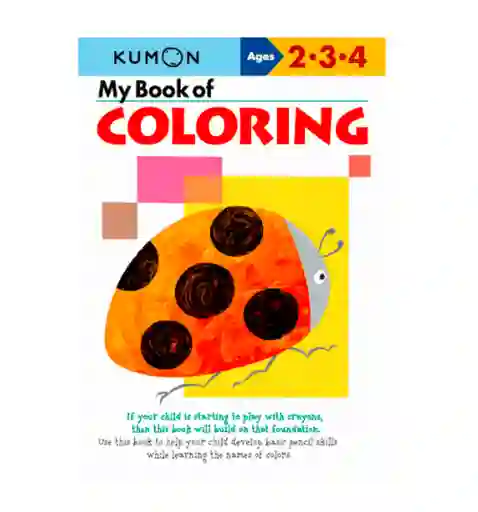 Libro Para Colorear Animales Kumon Niños Niñas