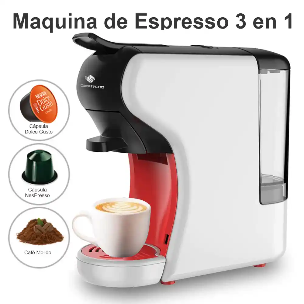 Maquina Multi Cápsula Cafetera 3 En 1 Espresso 1450watt Sk88