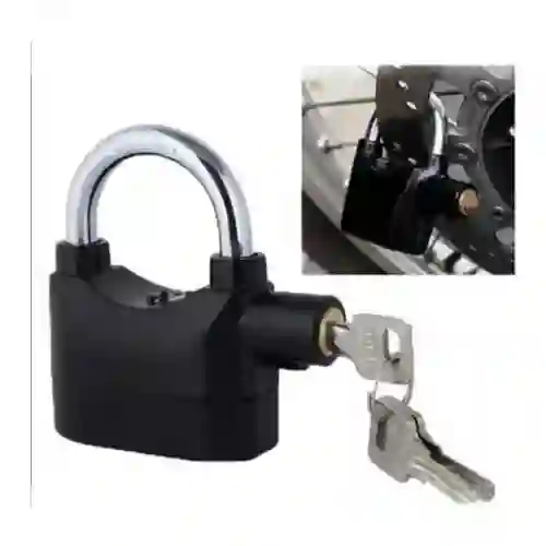 Candado De Seguridad Con Alarma Para Moto Y Puertas Sirena