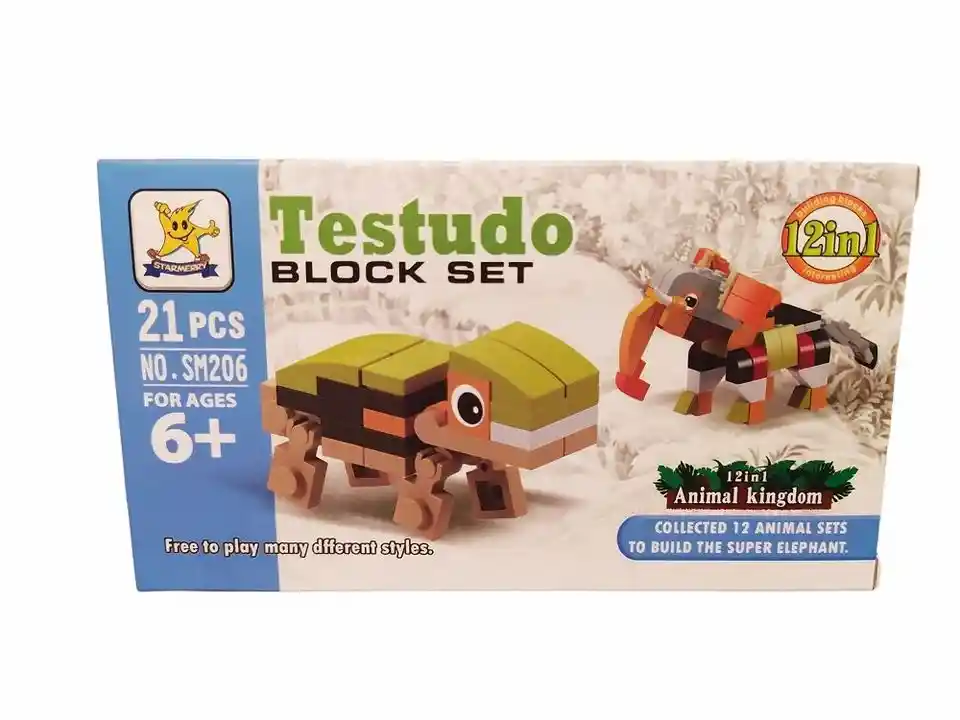 Juego De Bloques Tortuga 21 Piezas