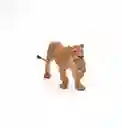 Figura Coleccionable Animales León Con Cachorro Pintado A Mano