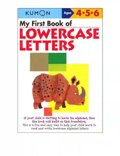 Kumon Libro Para Niños Escritura Lectura En Inglés