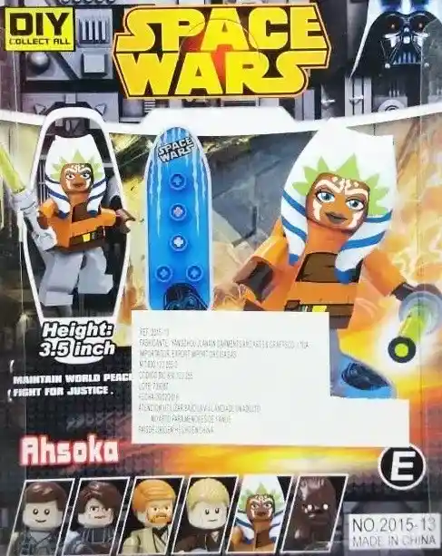 Figura Armable Ahsoka Juguete Didáctico Niños