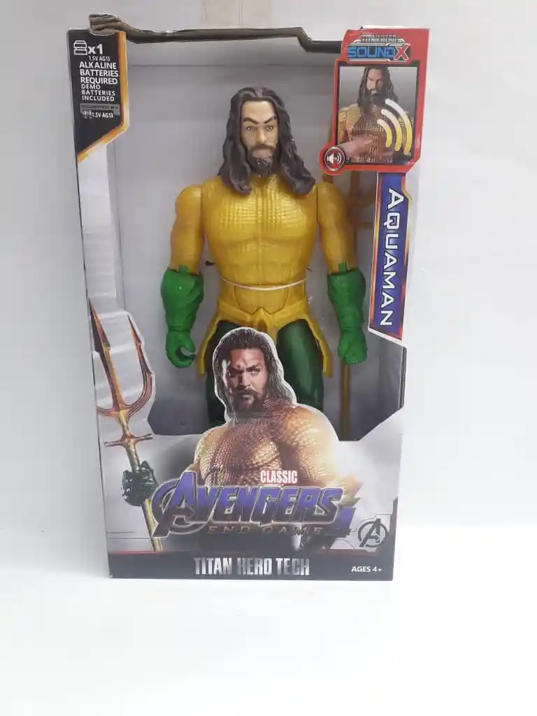 Muñeco Personaje Aquaman 30cm / Sonido.