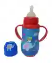 Tetero Antigas Anticolico Bebe Infantil Con Asa Biberon Niño Elefante Azul Ref. Bip1482