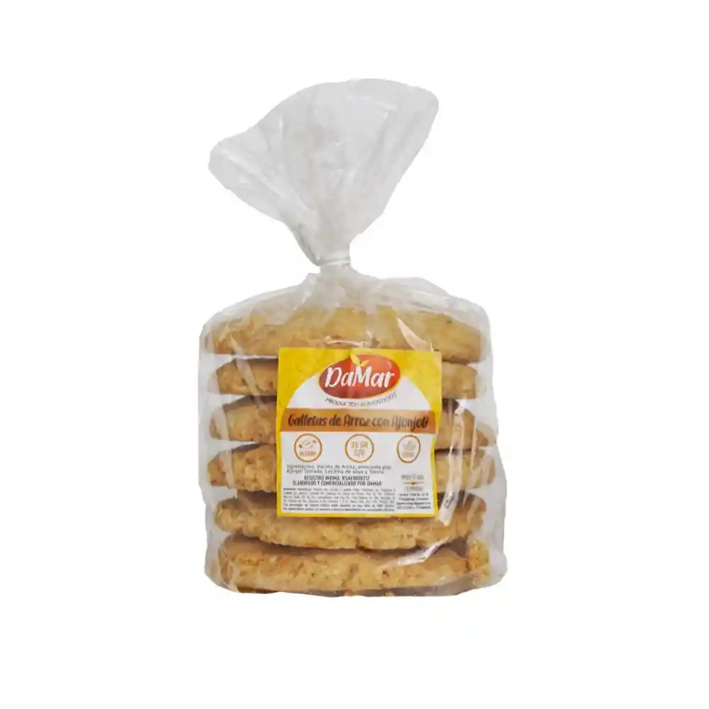 Damar Galletas Harina De Arroz Granola   210G