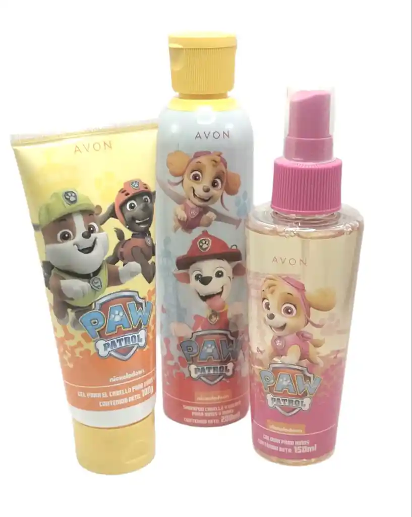 Kit Paw Patrol Gel Colonia Shampoo Cabello Y Cuerpo Niña