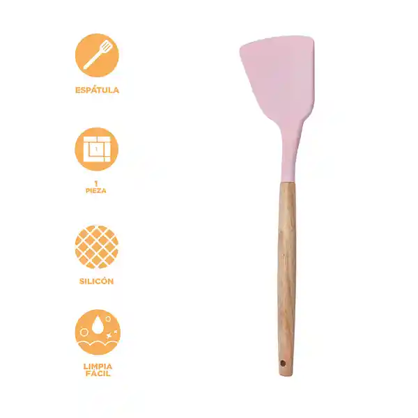Espátula de Silicona Rosa Miniso