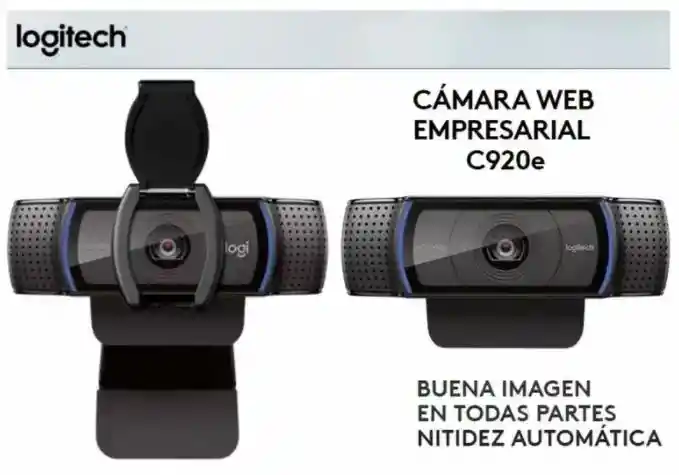 Logitech Camara Webc920E Business Pro Webcam Full Hd 1080P