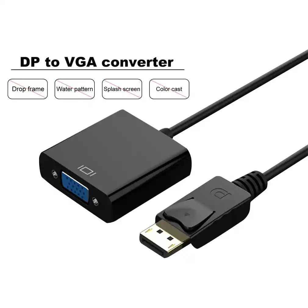 Convertidor De Displayport A Vga 15 Pines