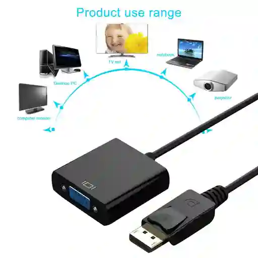 Convertidor De Displayport A Vga 15 Pines