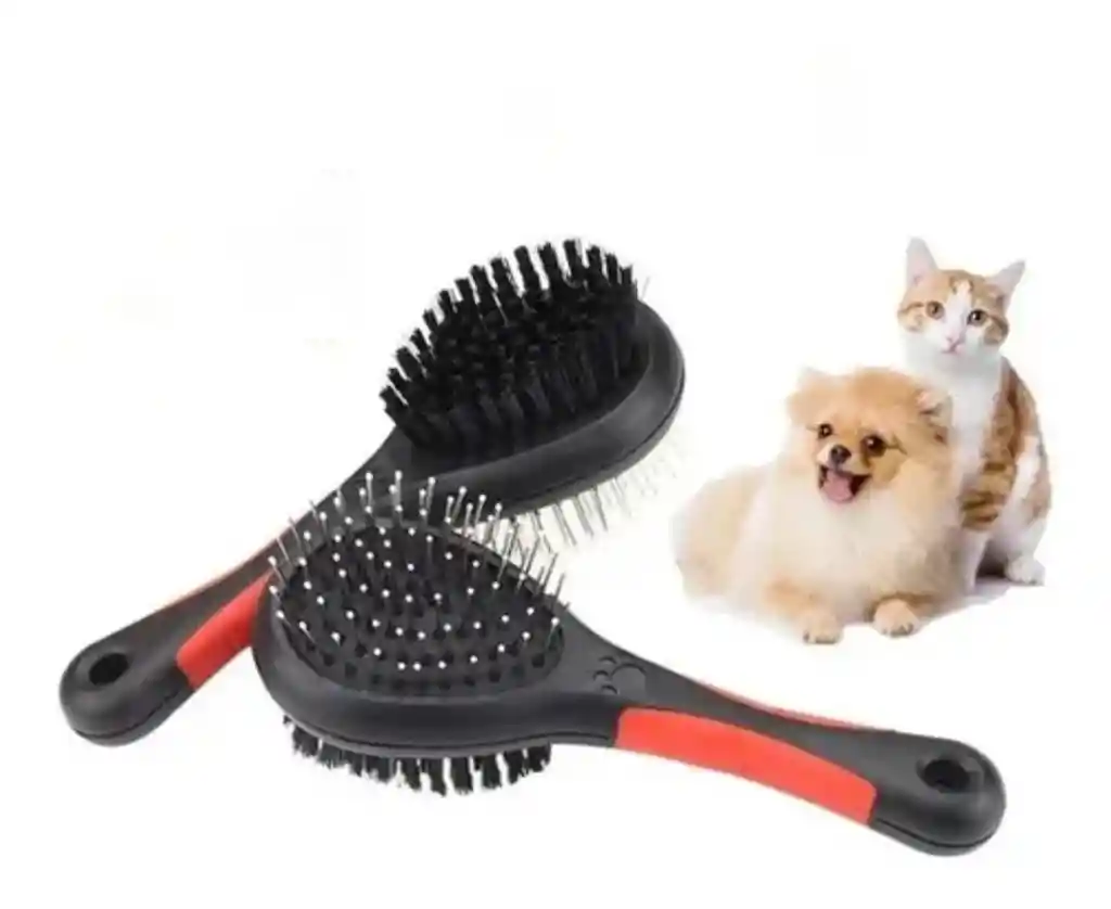Cepillo Perro O Gato Doble Cara Pequeño