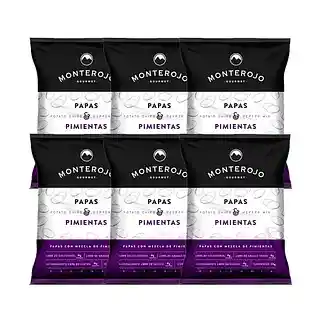 Monterojo Papas Mezcla Pimienta X6 180g