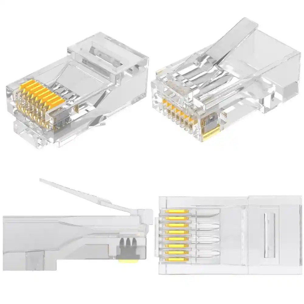 Conector De Red Rj45 Categoría 5e Utp Por 100 Unidades