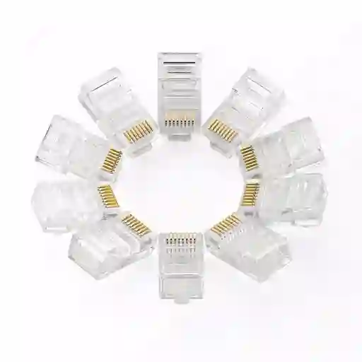 Conector De Red Rj45 Categoría 5e Utp Por 100 Unidades