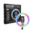 Aro Luz Rgb Led 26 Cm Profesional Multifunción + Trípode 2.10m