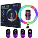 Aro Luz Rgb Led 26 Cm Profesional Multifunción + Trípode 2.10m