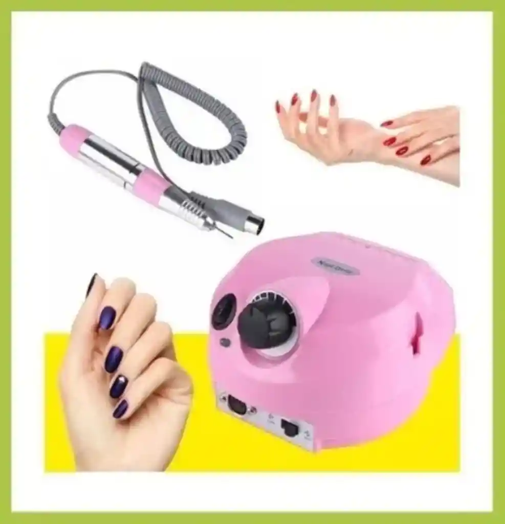 Kit Pulidor De Uñas Eléctrico Profesional Con Pedal Manicure / Pedicure