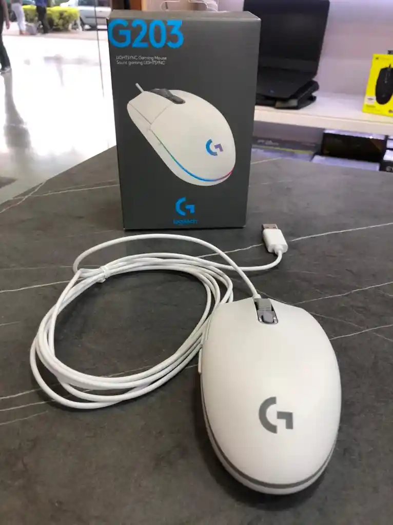 Logitech Mouseg203 Blanco