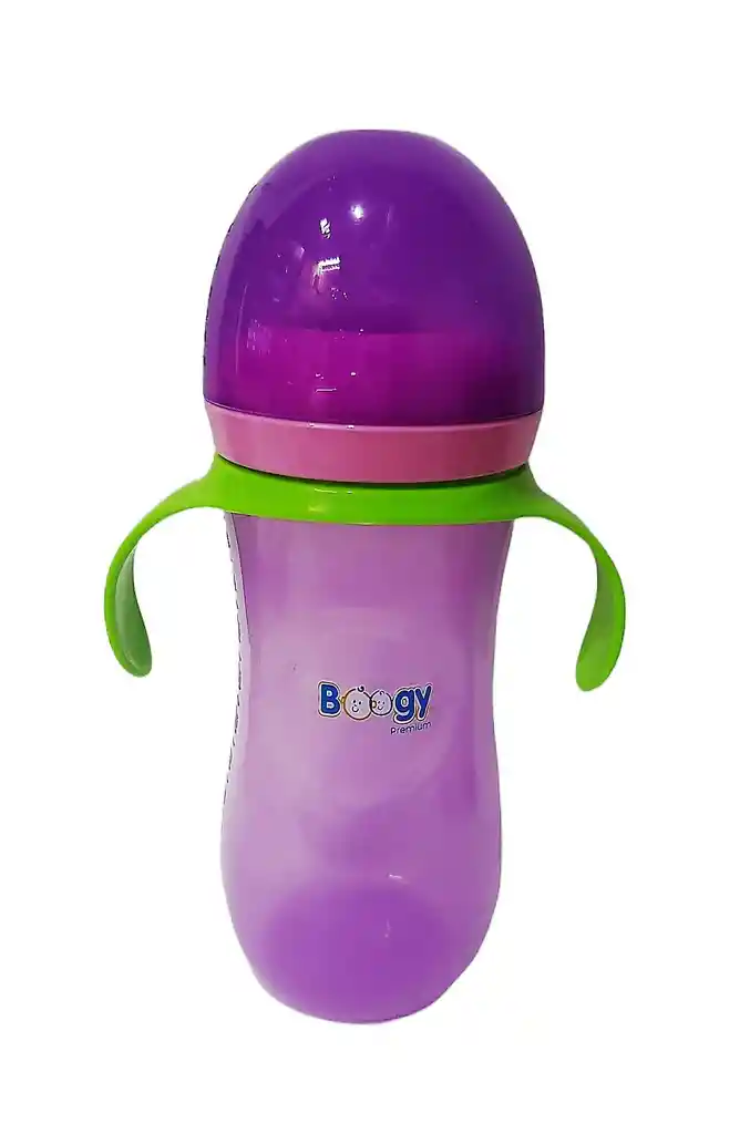 Vaso Anti Goteo Tetero Asas 12 Onzas Bebe Biberón Chupo Jugo Niña Violeta Ref Boogy 20241