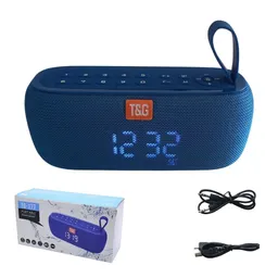 Parlante Reloj Radio Inalámbrico Portátil T&g Tg-177 Azul (5775)