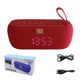Parlante Reloj Radio Inalámbrico Portátil T&g Tg-177 Rojo (5780)