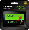 Adata Disco Solido Ssd Internoultimate Su650 120 Gb Negro