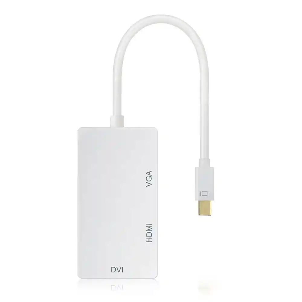 Adaptador 3 En 1 Mini Displayport A Hdmi, Vga, Dvi