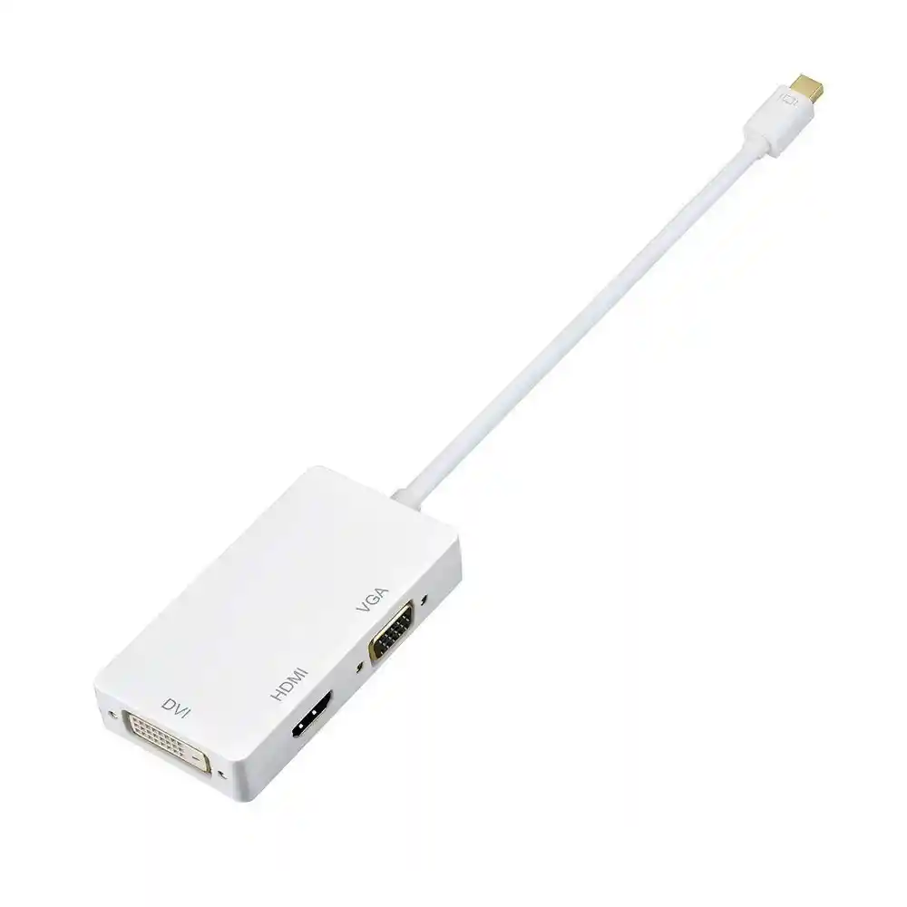 Adaptador 3 En 1 Mini Displayport A Hdmi, Vga, Dvi