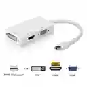 Adaptador 3 En 1 Mini Displayport A Hdmi, Vga, Dvi