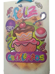 Bolsa De Regalo Cartón Decoración Especial Pequeña 25x15