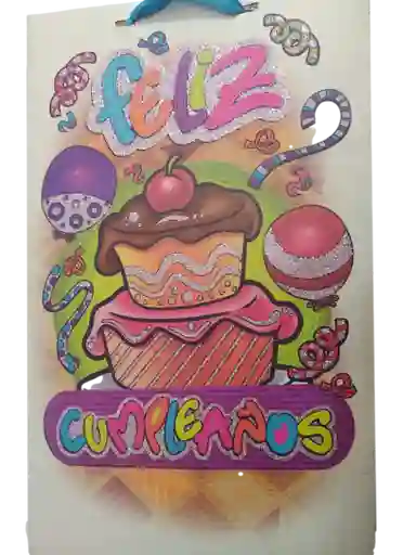 Bolsa De Regalo Cartón Decoración Especial Pequeña 25x15