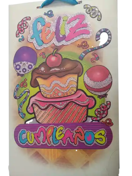 Bolsa De Regalo Cartón Decoración Especial Pequeña 25x15