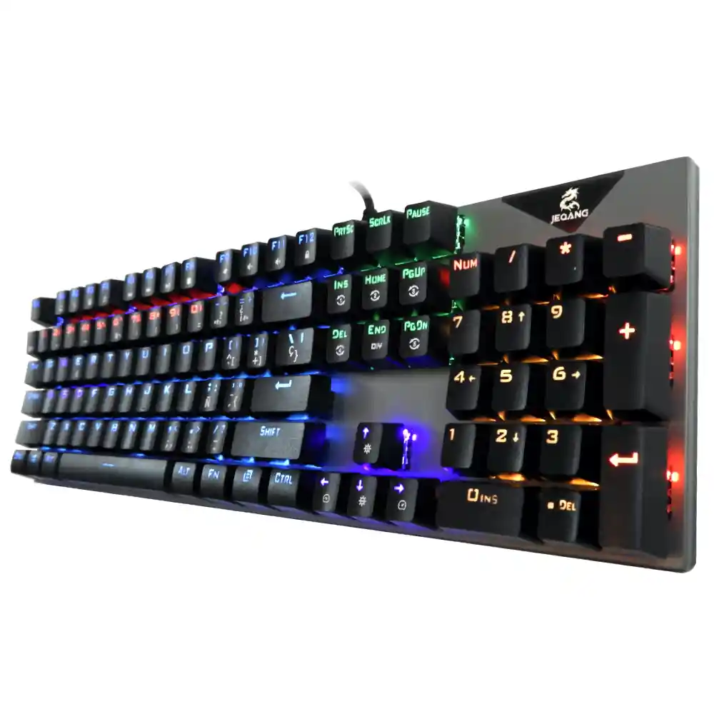 Rgb Teclado Mecanico Pro Gamerespanol Luz Led Jeqang Jk-919