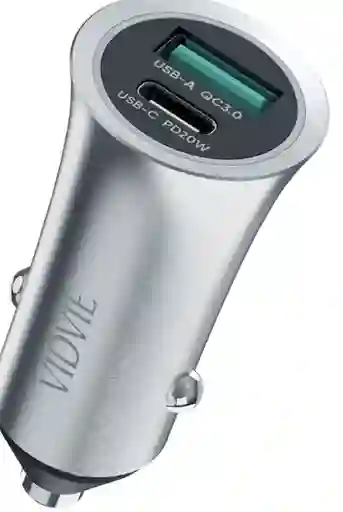 Cargador De Carro 2 Puertos Tipo-c-usb