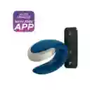 Satisfyer Double Love Luxury Partnerapp Interactivo Blue