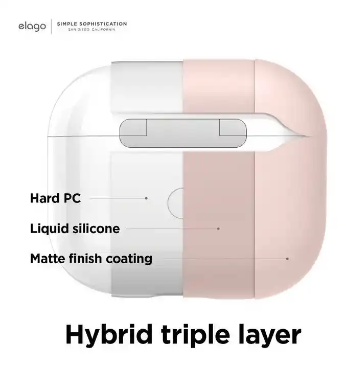 Estuche Para Airpods 3 Elago Hybrid En Rosado