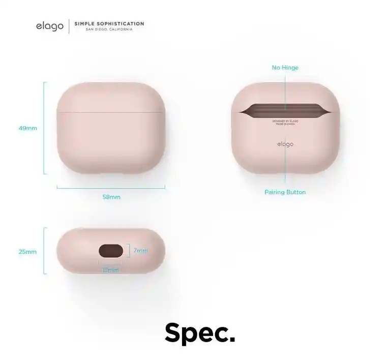 Estuche Para Airpods 3 Elago Hybrid En Rosado