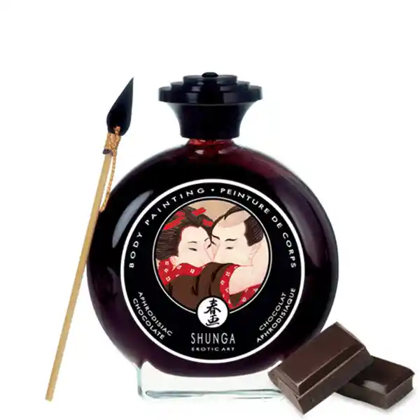 Shunga Pintura Corporal Comestible Chocolate Afrodisíaco 100 Ml