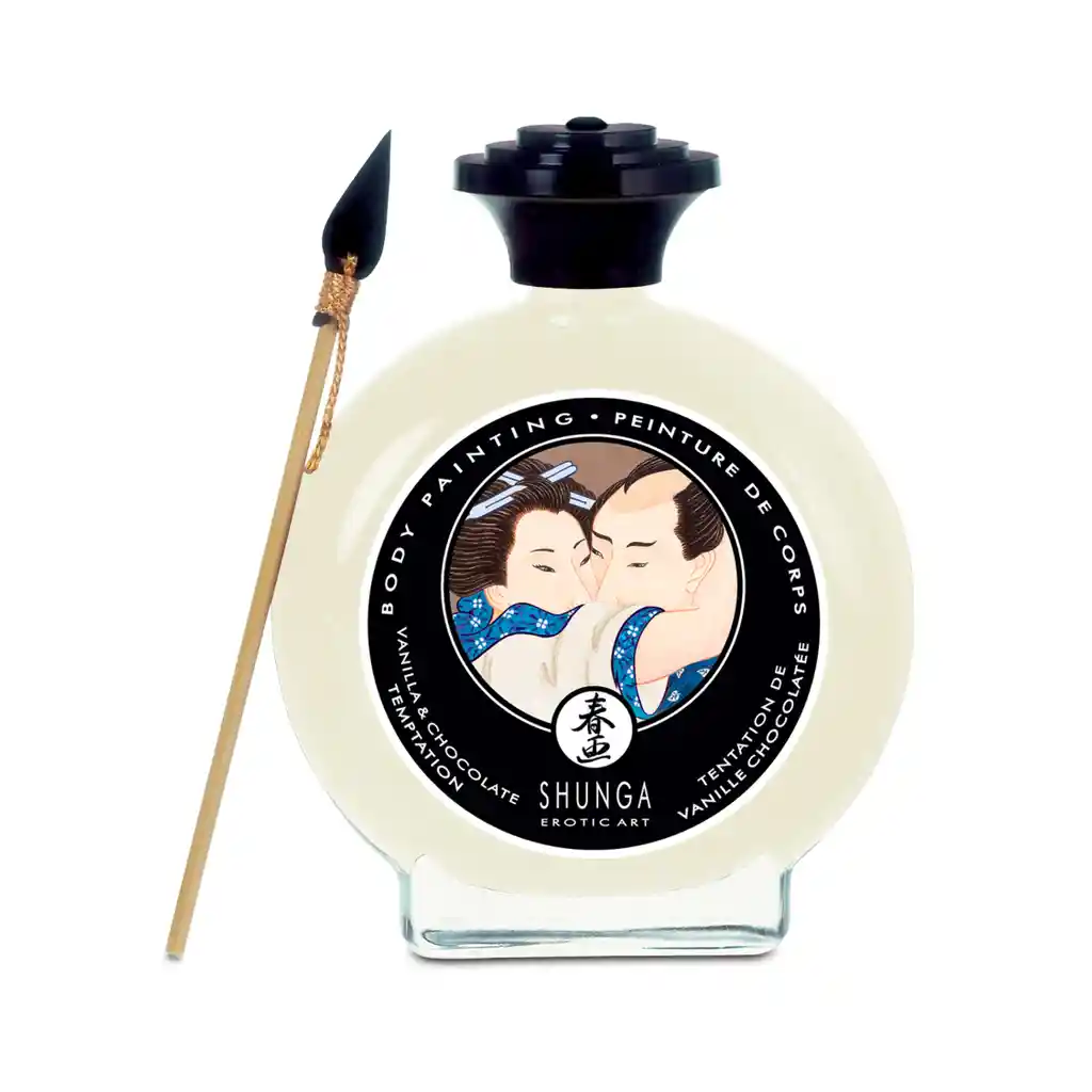 Shunga Pintura Corporal Comestible Tentaciòn De Vainilla Y Chocolate 100 Ml