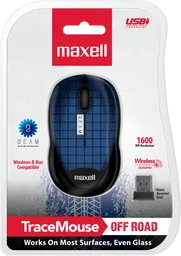 Maxell Mouse Inalambrico Trace Bluemowl-250 1600 Dpi