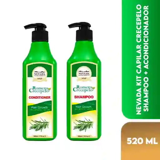 Nevada Kit Capilar Crecepelo Shampoo + Acondicionador 520 Ml