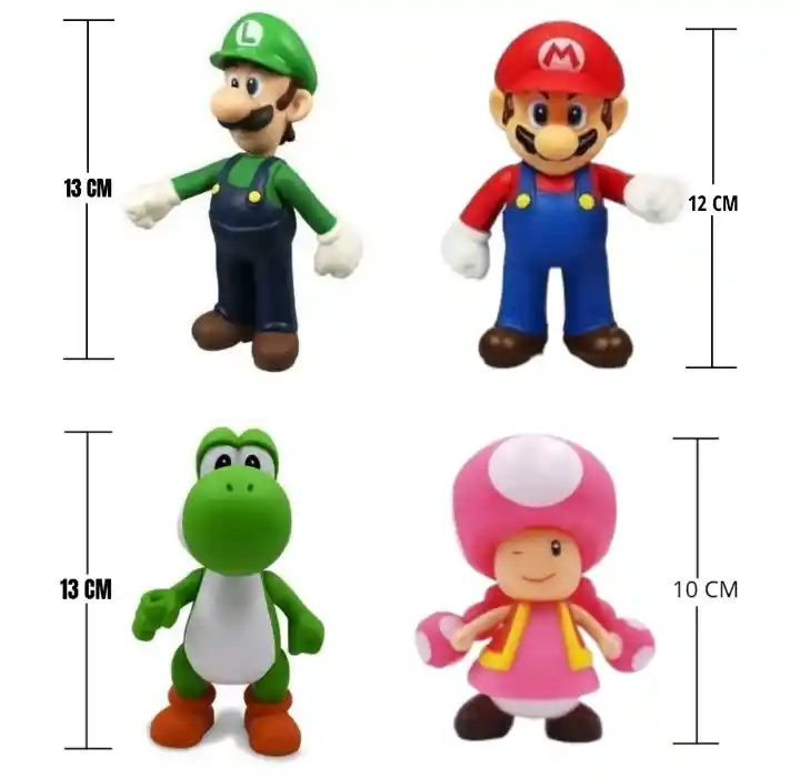 Juguetes Coleccion Figuras Mario Brospvc Figura De Accion.