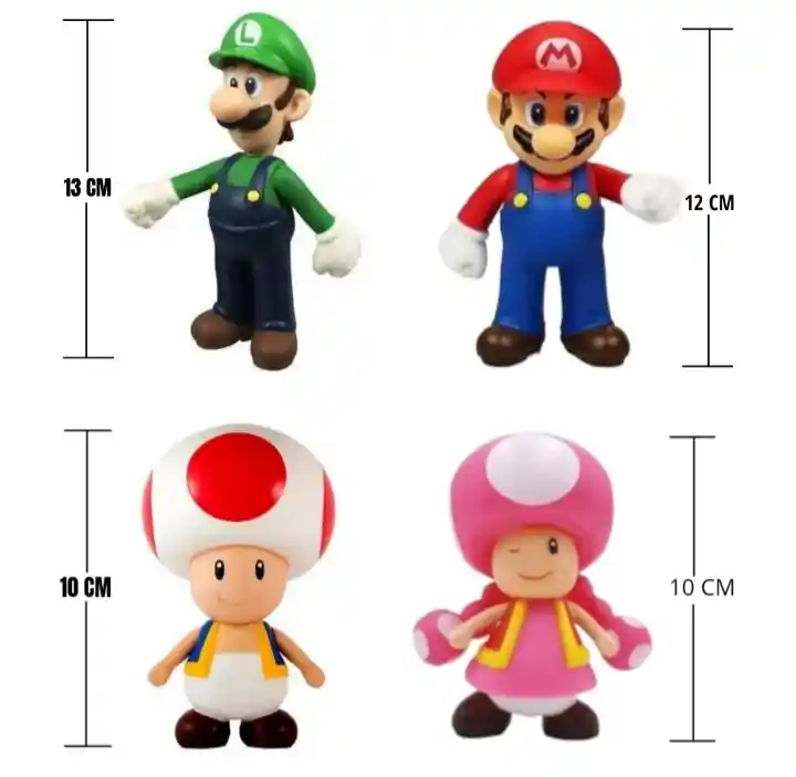 Juguetes Coleccion Figuras Mario Brospvc Figura De Accion.