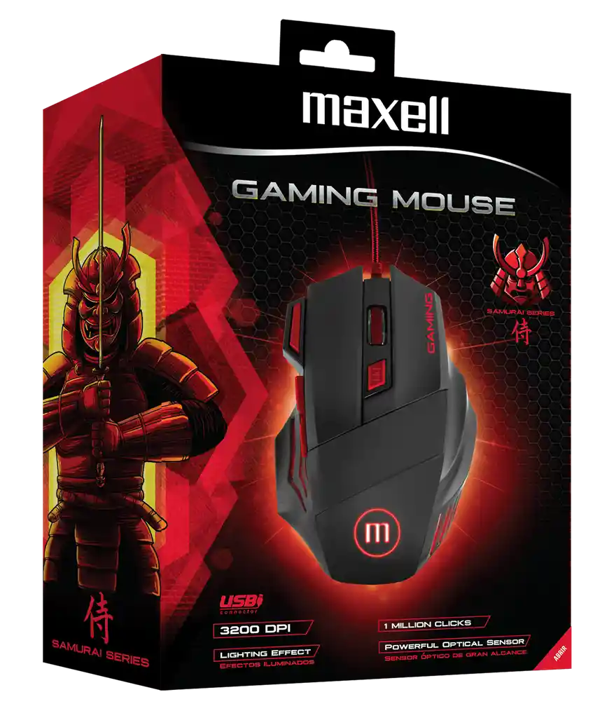 Maxell Mouse Gaming Iluminadoca-Mowr 3200 Dpi
