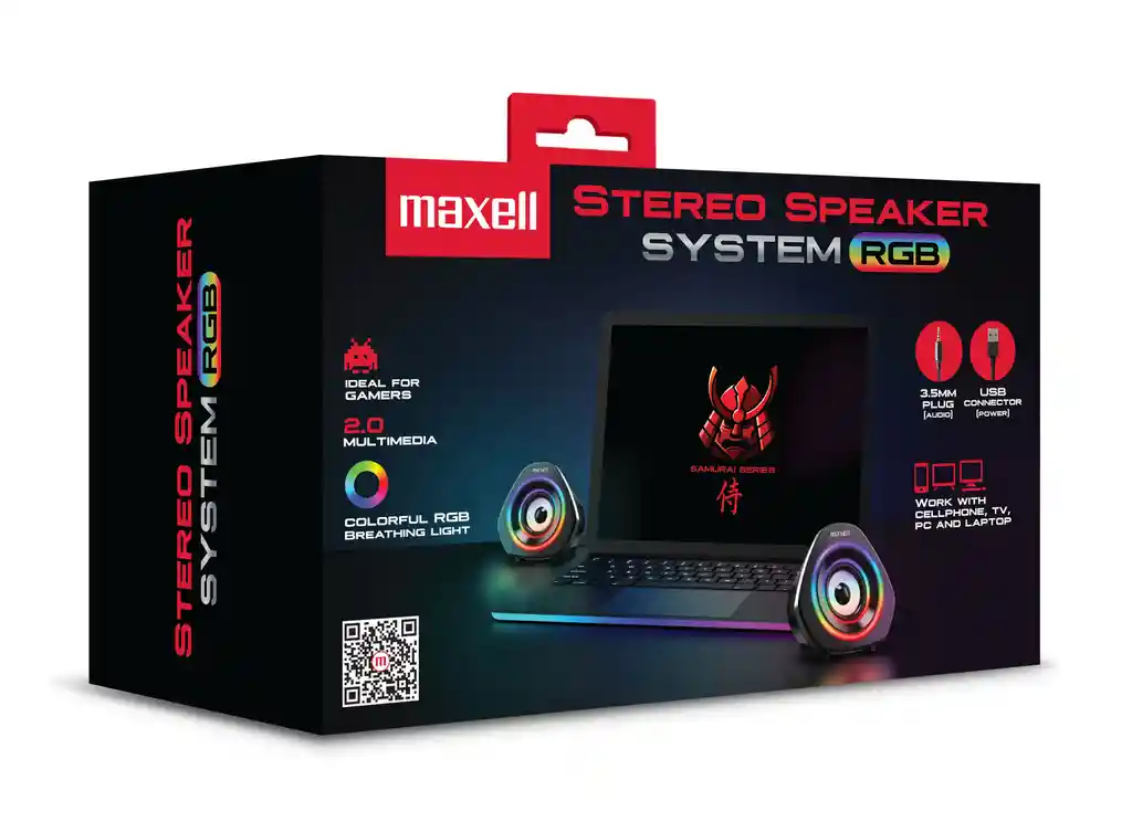 Maxell Parlante Gamer*Usb* Conexion 3.5 Mm