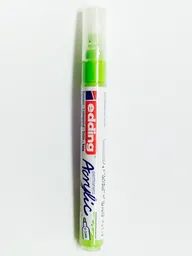 Edding Marcador Acrilico Verde Lima 5100 De Trazo Medio